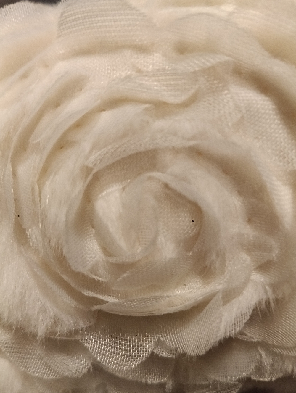 Pottery Barn Love Shack Fancy Fake Fur Rosettes Robe - Picture 7 of 7